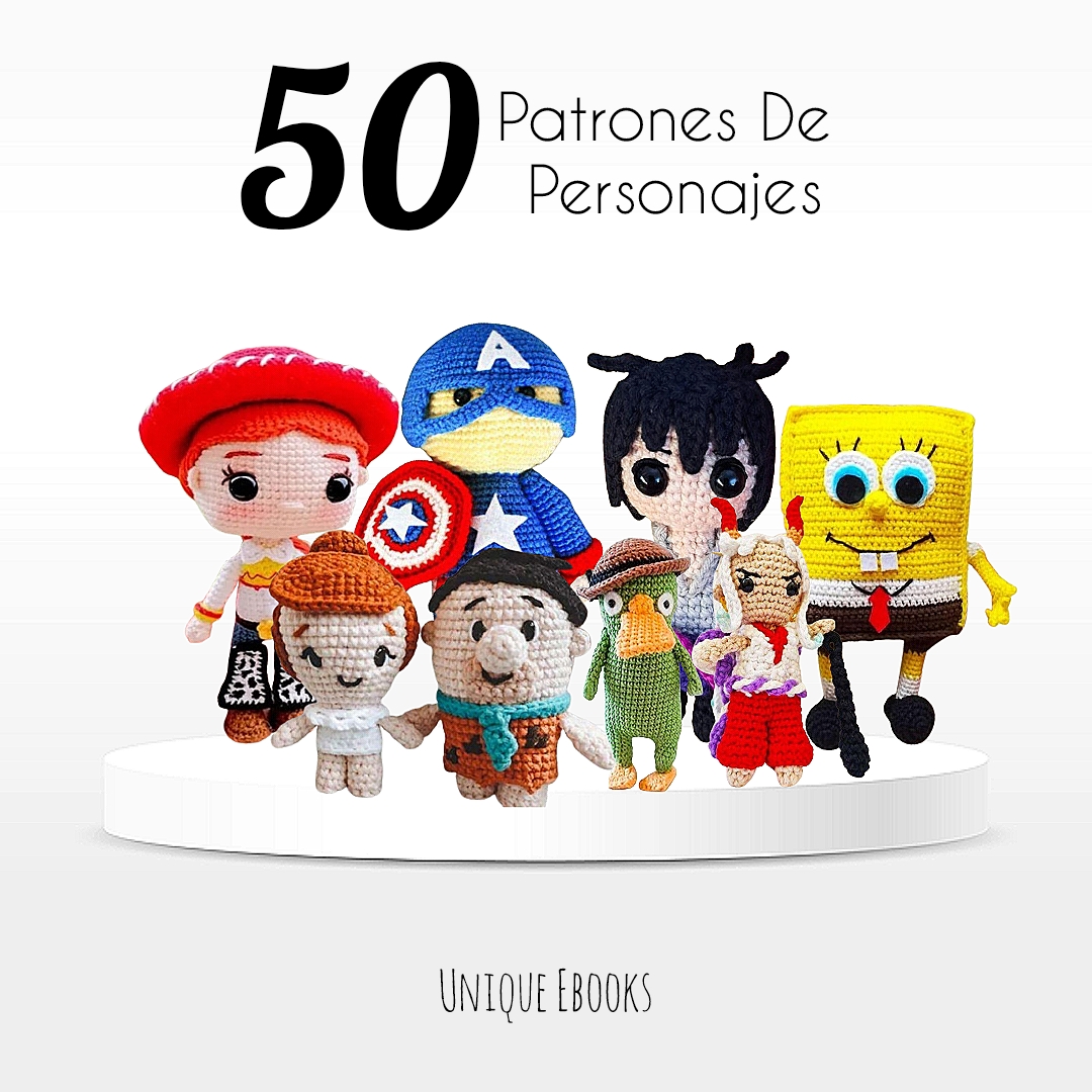 50 Patrones de personajes amigurumi