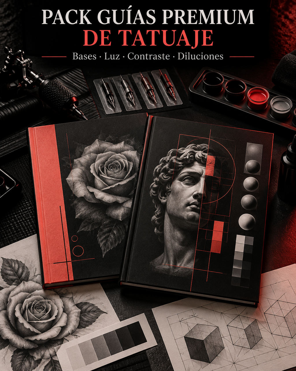 Portada del PDF Pack Guías Premium de Tatuaje